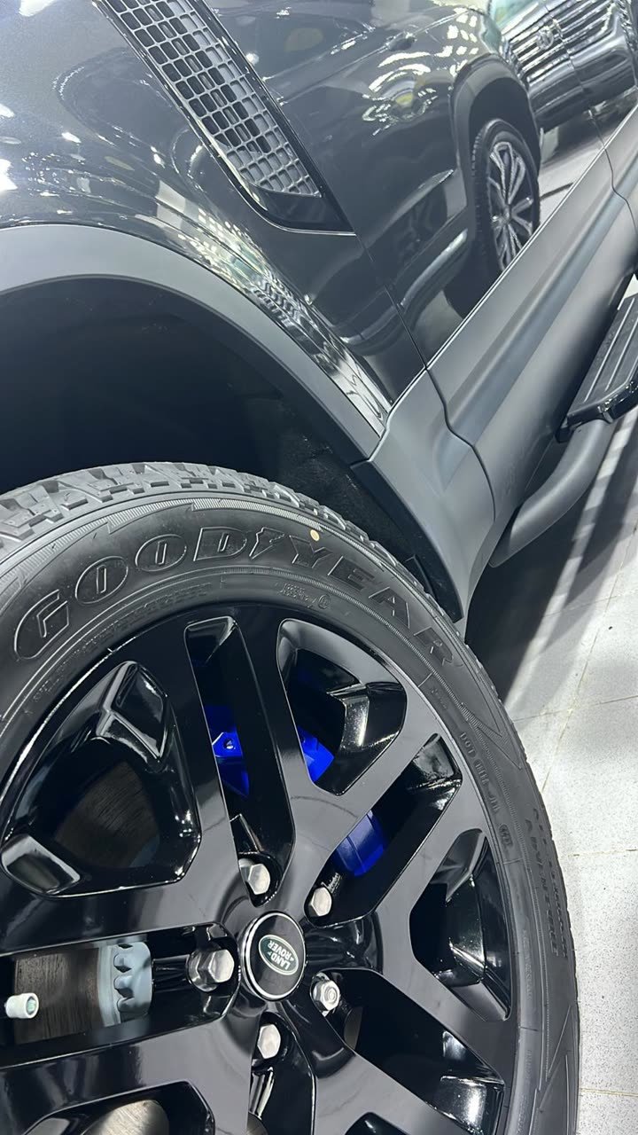 Land Rover wheel and caliper detail